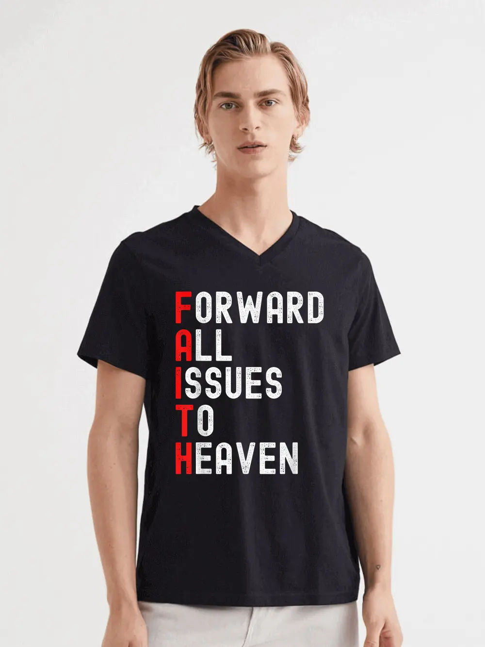 Faith Based Forward All Issues To Heaven Jesus Christian T-Shirt